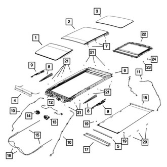Mopar® - Sunroof Guide Rail