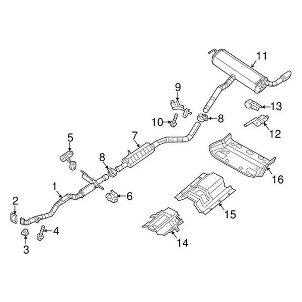 Mopar® - Replacement Exhaust Kit Scheme