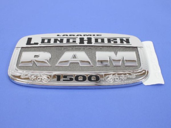 Mopar® - "Laramie LongHorn RAM 1500" Nameplate Right Side Front Door Emblem