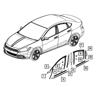 Mopar® - A Pillar Applique