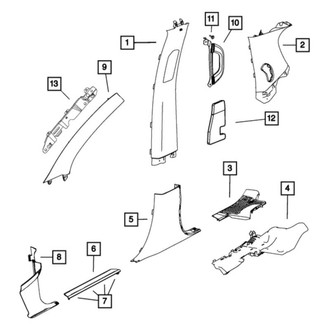 Mopar® 68085755AA - Quarter Panel Insulator