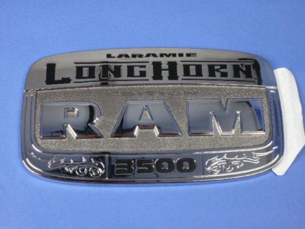 Mopar® - "Laramie LongHorn RAM 3500" Nameplate Right Side Front Door Emblem