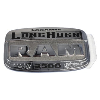 Mopar® - "Laramie LongHorn RAM 3500" Nameplate Right Side Front Door Emblem