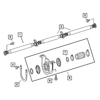 Mopar® - Driveshaft Center Support Bearing