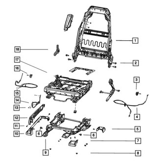 Mopar® - Front Seat Cushion Frame