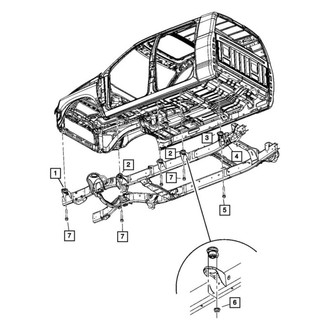 Mopar® - Body Hold Down Cushion