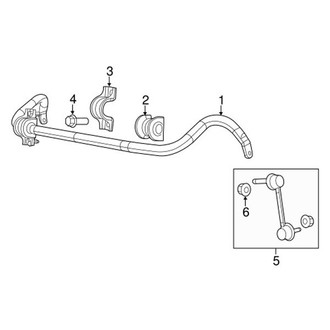 Mopar® - Front Passenger Side Stabilizer Bar Link Kit