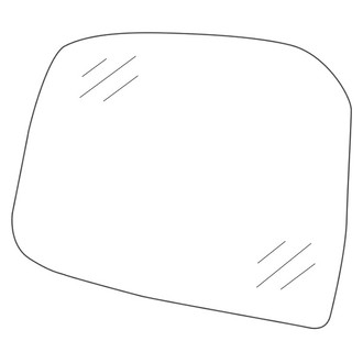 Dodge OE - Front Left Door Mirror Glass