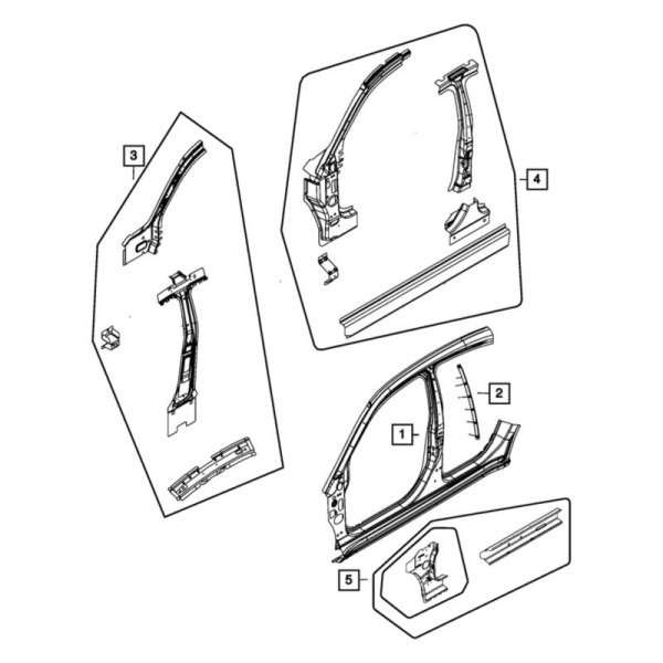 Mopar® - Body Side Aperture Front Panel Package