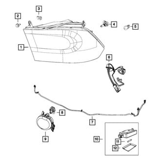 Ram OE - Front Left Headlight Assembly