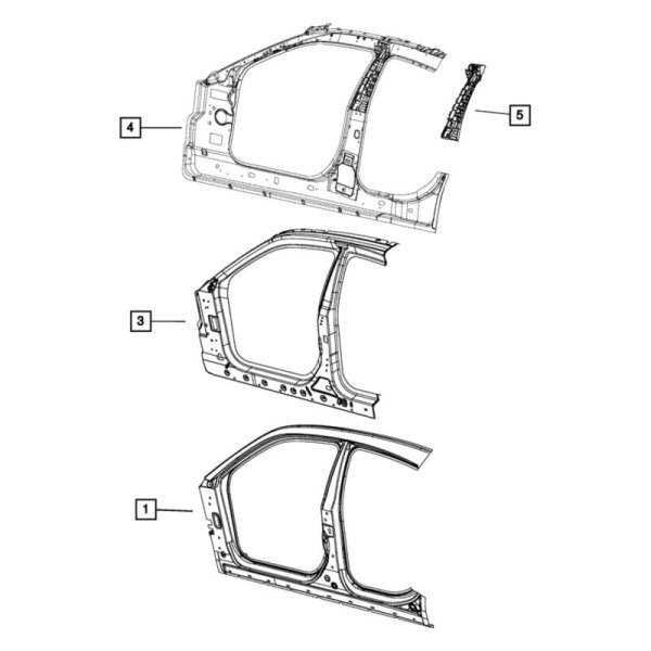 Mopar® - Body Side Aperture Inner Panel