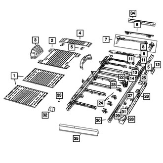 Mopar® - Rear Parking Brake Cable Bracket