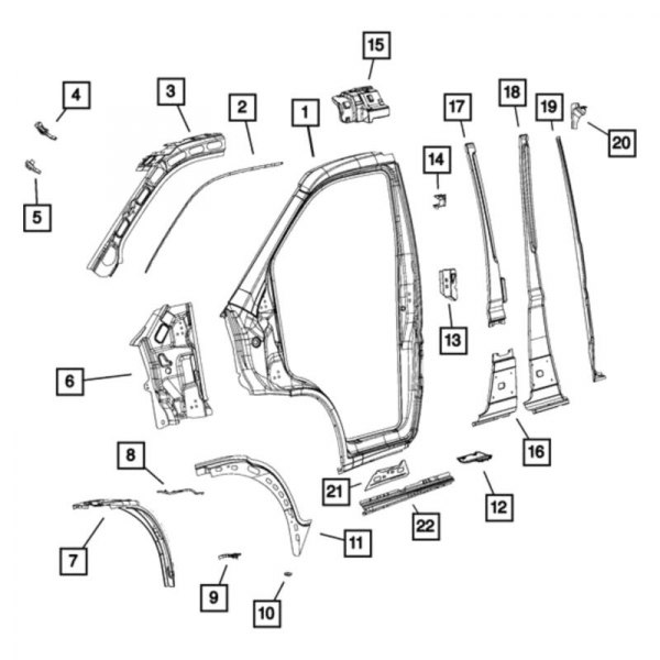 Mopar® - Door Outer Panel