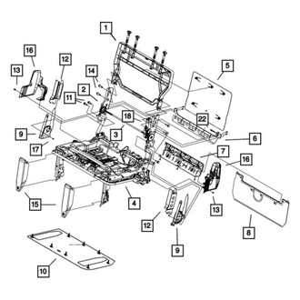 Dodge OE - Rear Left Seat Back Frame