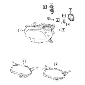 Mopar® - Replacement Headlight