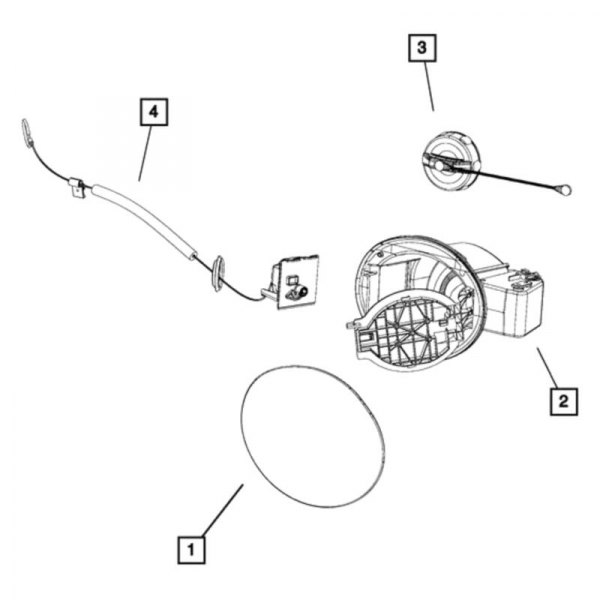 Mopar® - Fuel Door Latch