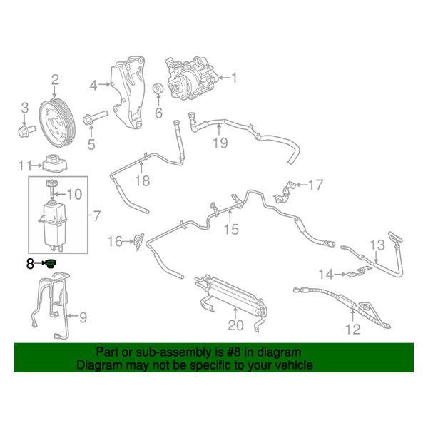 Mopar® 68109391AA Engine Coolant Reservoir Grommet