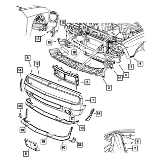 Mopar® - Front Bumper Spoiler