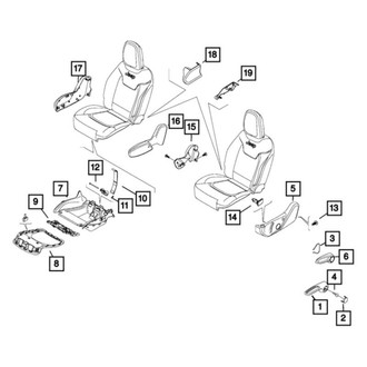 Fiat OE - Seat Back Recliner Adjustment Handle Screw