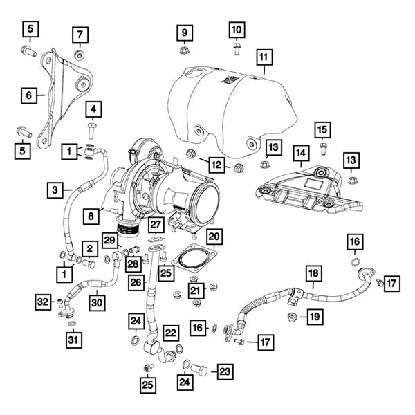 Engine Coolant Pipe Bolt