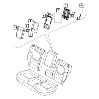 Alfa Romeo OE - Seat Back Panel Hardware Kit