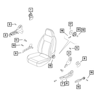 Mopar® - Driver Side Seat Recliner Knob