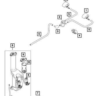 Mopar® 68126896AA - Washer Hose Connector