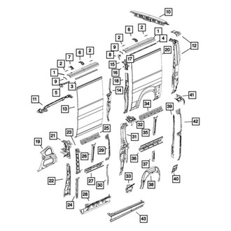 Ram OE - Rear Right Upper Quarter Panel Reinforcement
