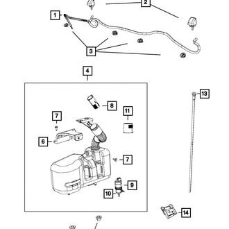 Mopar® - Washer Fluid Reservoir