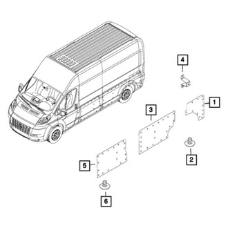 Mopar® - Passenger Side Upper Trim Bracket