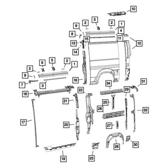 Mopar® - C-Pillar Reinforcement