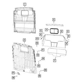 Mopar® - Liftgate Finish Panel Rivet