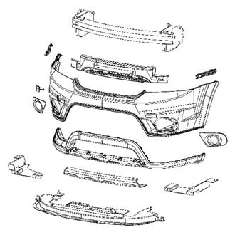 Mopar® - Front License Plate Bracket
