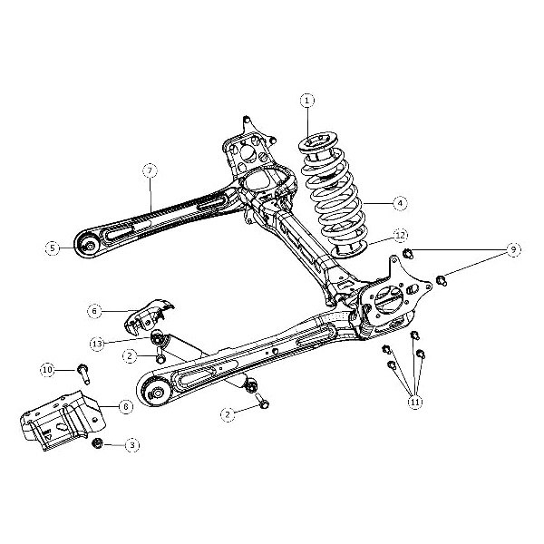 Mopar® - Rear Driver or Passenger Side Shock Absorber