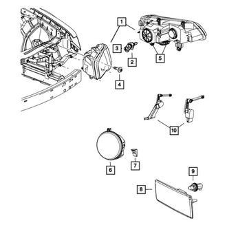 Chrysler OE - Front Right Headlight Assembly