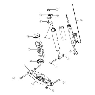 Mopar® - Rear Driver or Passenger Side Shock Absorber