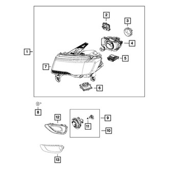 Jeep OE - Front Right Headlight Assembly