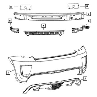 Mopar® - Rear Bumper Cover