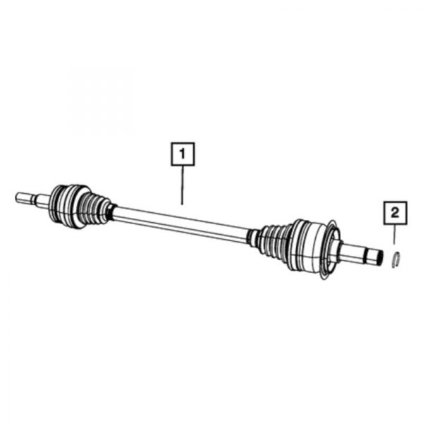 Mopar® - Rear Passenger Side Axle Shaft