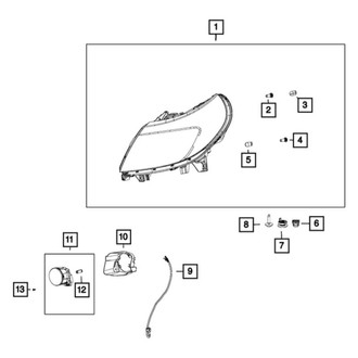 Ram OE - Front Right Headlight Assembly