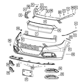 Dodge OE - Front Radiator Support Splash Shield