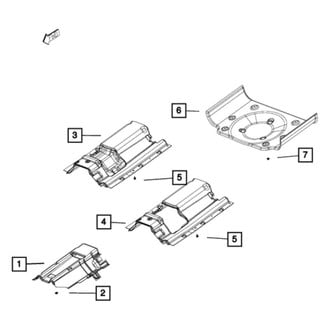 Mopar® - Floor Pan Heat Shield