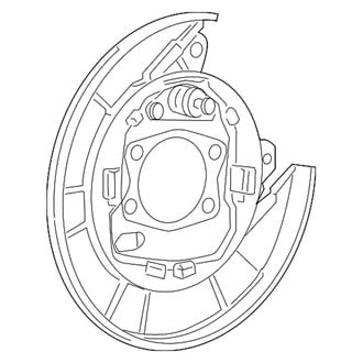 Mopar® - Rear Passenger Side Drum Brake Backing Plate