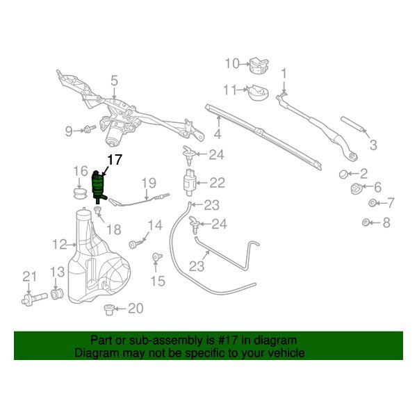 Mopar® - Front Windshield Washer Pump