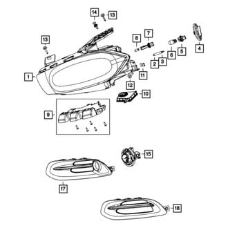 Mopar® - Front Fog Light Cover