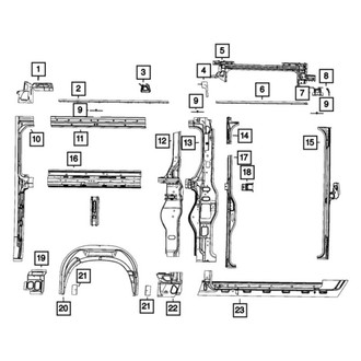 Mopar® - C-Pillar Reinforcement