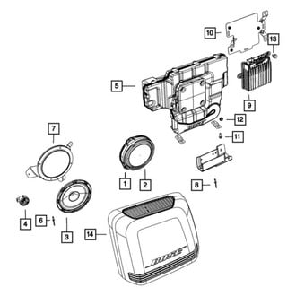 Mopar® - Amplifier Bracket