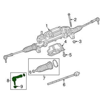 Dodge OE - Left Outer Steering Tie Rod End