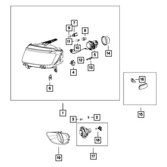Jeep OE - Headlight Bulb Cap
