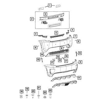 Mopar® - Rear Upper Bumper Cover
